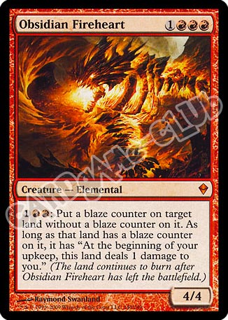 140 / 249 Obsidian Fireheart rara mitica (EN) -NEAR MINT-