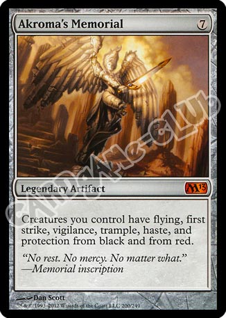 200 / 249 Akroma's Memorial rara mitica (EN) -NEAR MINT-