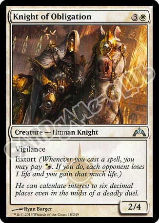 018 / 249 Knight of Obligation non comune (EN) -NEAR MINT-