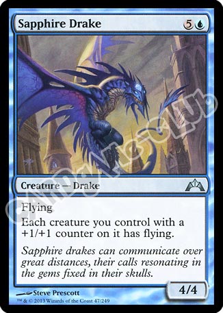 047 / 249 Sapphire Drake non comune (EN) -NEAR MINT-