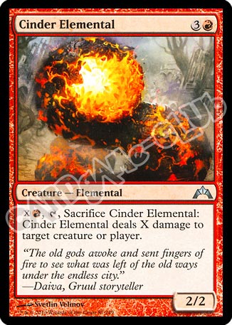 087 / 249 Cinder Elemental non comune (EN) -NEAR MINT-