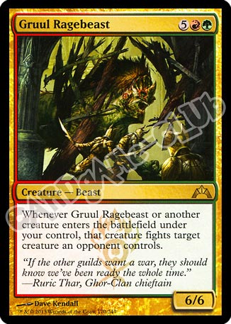 170 / 249 Gruul Ragebeast rara (EN) -NEAR MINT-