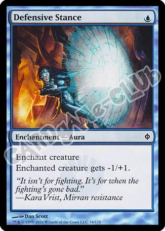034 / 175 Defensive Stance comune (EN) -NEAR MINT-