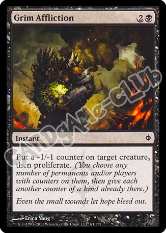 063 / 175 Grim Affliction comune (EN) -NEAR MINT-