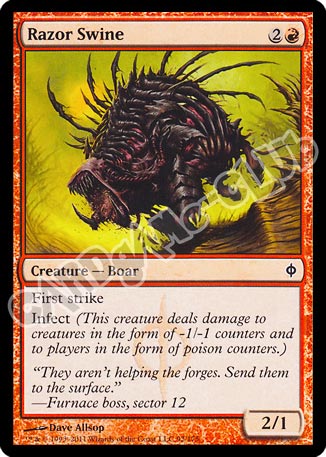 092 / 175 Razor Swine comune (EN) -NEAR MINT-