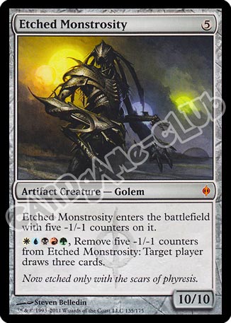 135 / 175 Etched Monstrosity rara mitica (EN) -NEAR MINT-
