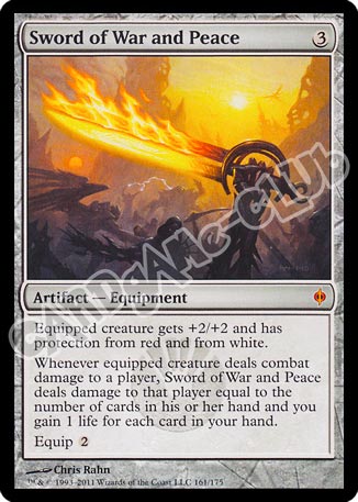 161 / 175 Sword of War and Peace rara mitica (EN) -NEAR MINT-