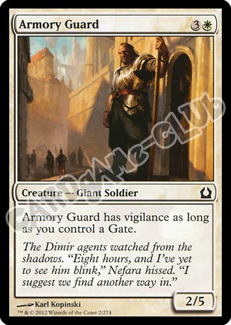 002 / 274 Armory Guard comune (EN) -NEAR MINT-