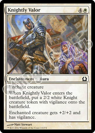 013 / 274 Knightly Valor comune (EN) -NEAR MINT-
