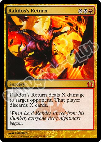 188 / 274 Rakdos's Return rara mitica (EN) -NEAR MINT-