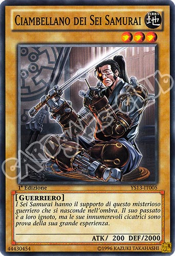 YS13-IT005 Ciambellano dei Sei Samurai comune 1a Edizione (IT) -NEAR MINT-
