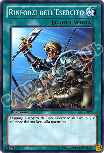 YS13-IT029 Rinforzi dell'esercito comune 1a Edizione (IT) -GOOD-