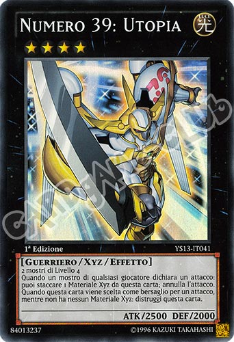 YS13-IT041 Numero 39: Utopia super rara 1a Edizione (IT) -NEAR MINT-