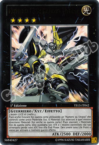 YS13-IT042 Numero C39: Raggio Utopia ultra rara 1a Edizione (IT) -NEAR MINT-