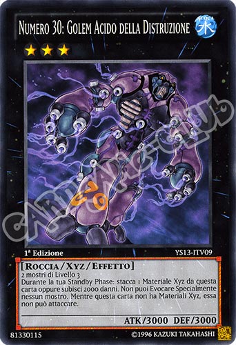YS13-ITV09 Numero 30: Golem Acido della Distruzione comune 1a Edizione (IT) -NEAR MINT-