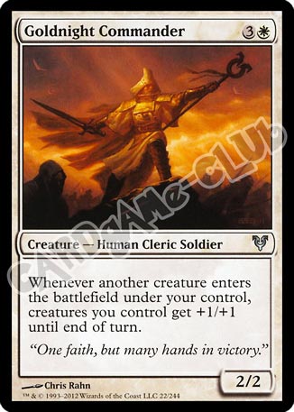 022 / 244 Goldnight Commander non comune (EN) -NEAR MINT-