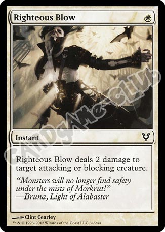 034 / 244 Righteous Blow comune (EN) -NEAR MINT-