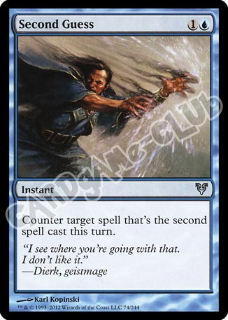 074 / 244 Second Guess non comune (EN) -NEAR MINT-