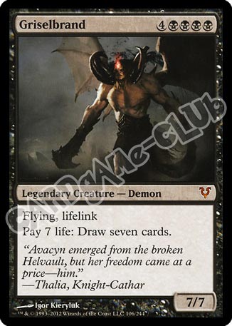 106 / 244 Griselbrand rara mitica (EN) -NEAR MINT-