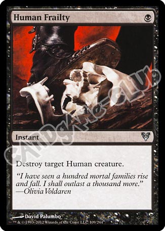 109 / 244 Human Frailty non comune (EN) -NEAR MINT-