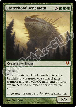 172 / 244 Craterhoof Behemoth rara mitica (EN)  -PLAYED-