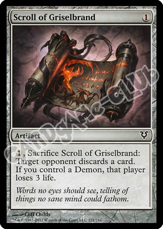 221 / 244 Scroll of Griselbrand comune (EN) -NEAR MINT-