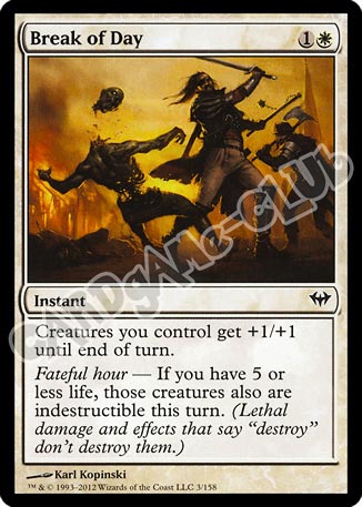 003 / 158 Break of Day comune (EN) -NEAR MINT-