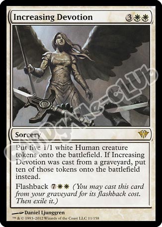 011 / 158 Increasing Devotion rara (EN) -NEAR MINT-