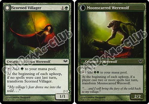 125 / 158 Scorned Villager / Moonscarred Werewolf comune (EN) -NEAR MINT-