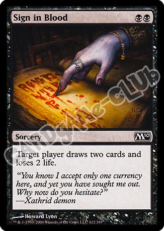 112 / 249 Sign in Blood comune (EN) -NEAR MINT-