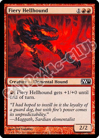136 / 249 Fiery Hellhound comune (EN) -NEAR MINT-