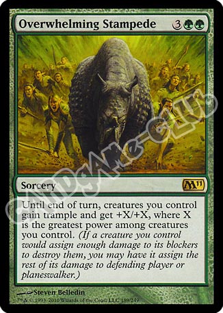 189 / 249 Overwhelming Stampede rara (EN) -NEAR MINT-