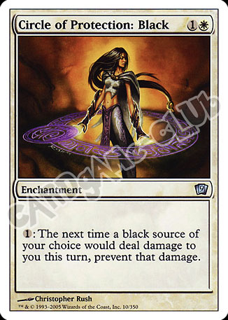 010 / 350 Circle of Protection: Black non comune (EN) -NEAR MINT-