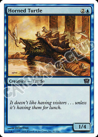 081 / 350 Horned Turtle comune (EN) -NEAR MINT-