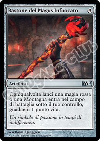 220 / 249 Bastone del Magus Infuocato non comune (IT) -NEAR MINT-