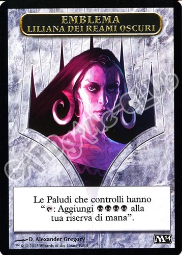 12 / 13 Emblema Liliana dei Reami Oscuri comune (IT) -NEAR MINT-