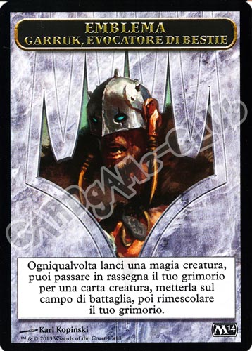 13 / 13 Emblema Garruk, Evocatore di Bestie comune (IT) -NEAR MINT-