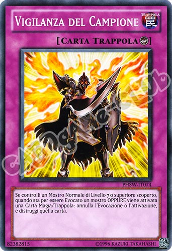 PHSW-IT074 Vigilanza del Campione comune Unlimited (IT) -NEAR MINT-