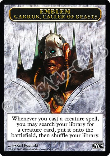 13 / 13 Emblem Garruk, Caller of Beasts comune (EN) -NEAR MINT-