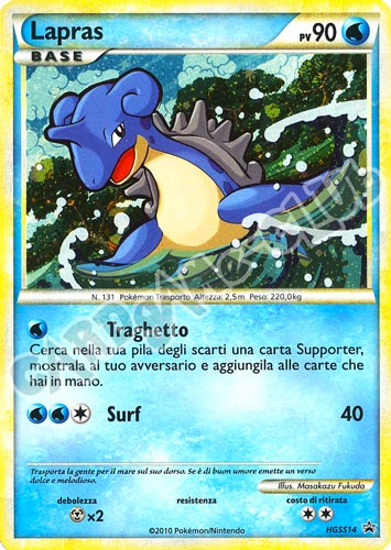 HGSS14 Lapras foil (IT) -NEAR MINT-