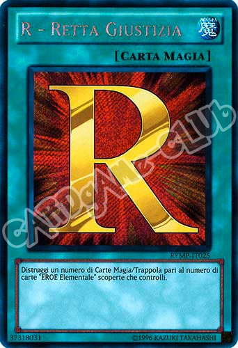 RYMP-IT025 R - Retta Giustizia rara segreta Unlimited (IT) -NEAR MINT-
