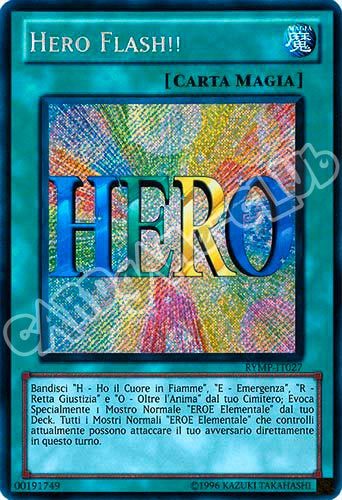 RYMP-IT027 Hero Flash rara segreta Unlimited (IT) -GOOD-