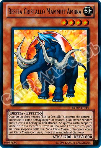 RYMP-IT044 Bestia Cristallo Mammut Ambra super rara Unlimited (IT) -NEAR MINT-