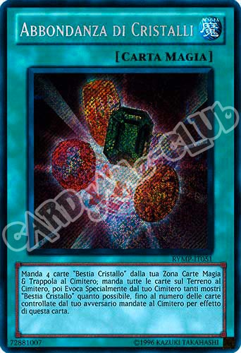 RYMP-IT051 Abbondanza di Cristalli rara segreta Unlimited (IT) -NEAR MINT-