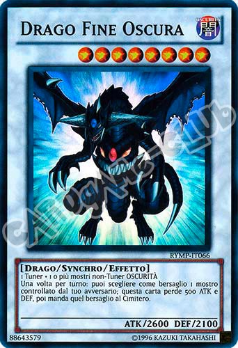 RYMP-IT066 Drago Fine Oscura super rara Unlimited (IT)  -GOOD-