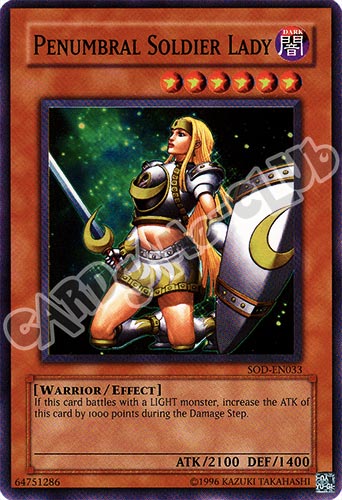 SOD-EN033 Penumbral Soldier Lady super rara Unlimited (EN) -NEAR MINT-