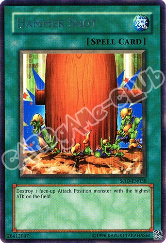 SOD-EN038 Hammer Shot rara Unlimited (EN) -NEAR MINT-