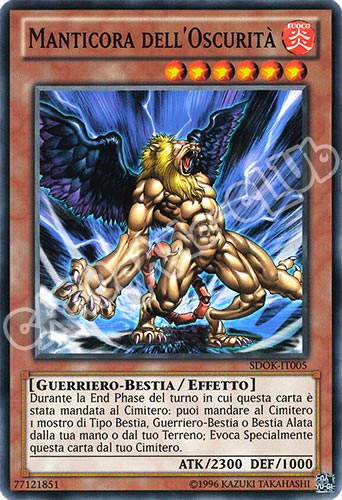 SDOK-IT005 Manticora dell'Oscurita' comune unlimited (IT) -NEAR MINT-