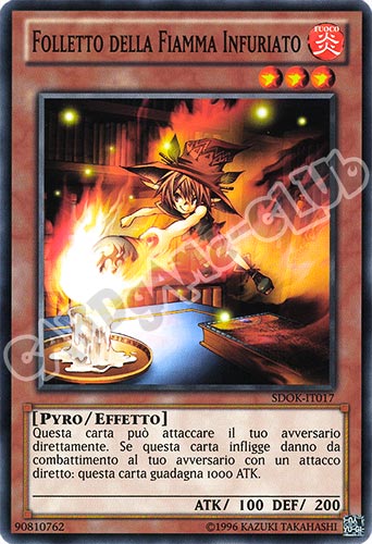 SDOK-IT017 Folletto della Fiamma Infuriato comune unlimited (IT) -NEAR MINT-