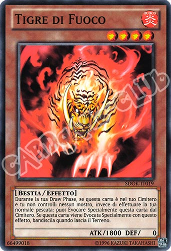 SDOK-IT019 Tigre di Fuoco comune unlimited (IT) -NEAR MINT-